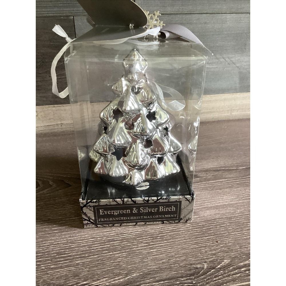 Silver Fragranced Christmas Tree Ornament From Evergreen & Silver Birch Collec